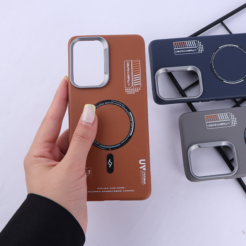 قاب چرمی ژله ای Leather سامسونگ Galaxy A53 5G طرح مگ سیف