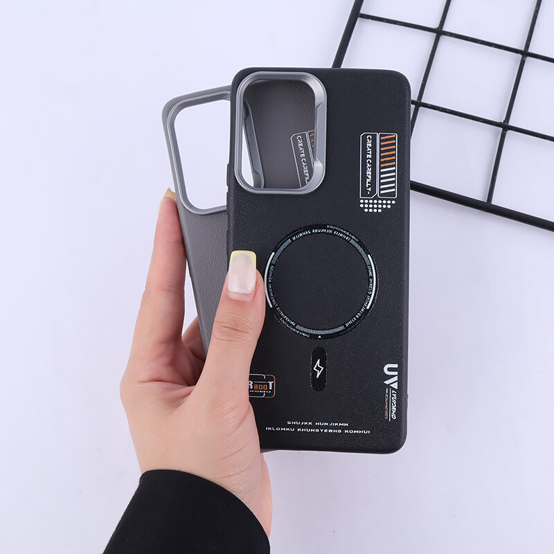 قاب چرمی ژله ای Leather سامسونگ Galaxy A53 5G طرح مگ سیف