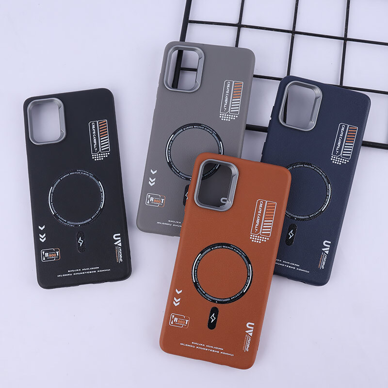 قاب چرمی ژله ای Leather سامسونگ Galaxy A71 طرح مگ سیف