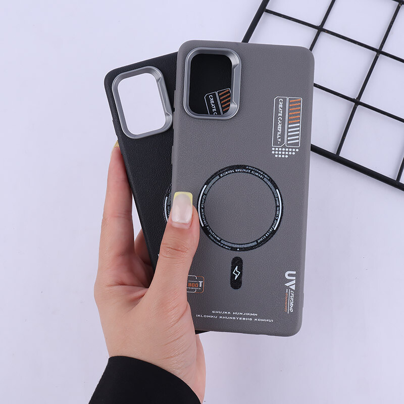 قاب چرمی ژله ای Leather سامسونگ Galaxy A71 طرح مگ سیف