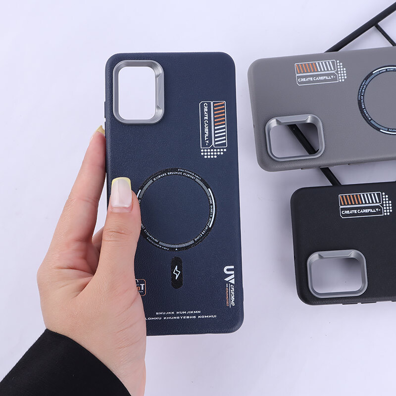 قاب چرمی ژله ای Leather سامسونگ Galaxy A31 طرح مگ سیف