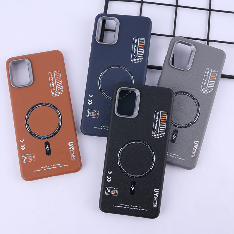 قاب چرمی ژله ای Leather سامسونگ Galaxy A31 طرح مگ سیف