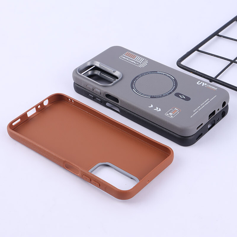 قاب چرمی ژله ای Leather سامسونگ Galaxy A25 طرح مگ سیف