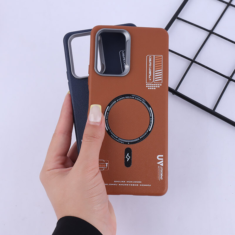 قاب چرمی ژله ای Leather شیائومی Redmi Note 10 Pro 4G طرح مگ سیف