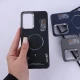 قاب چرمی ژله ای Leather سامسونگ Galaxy A52 / A52s طرح مگ سیف