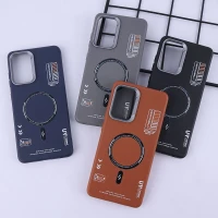 قاب چرمی ژله ای Leather سامسونگ Galaxy A52 / A52s طرح مگ سیف