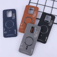 قاب چرمی ژله ای Leather شیائومی Redmi Note 9s / Note 9 Pro / Note 10 Lite طرح مگ سیف