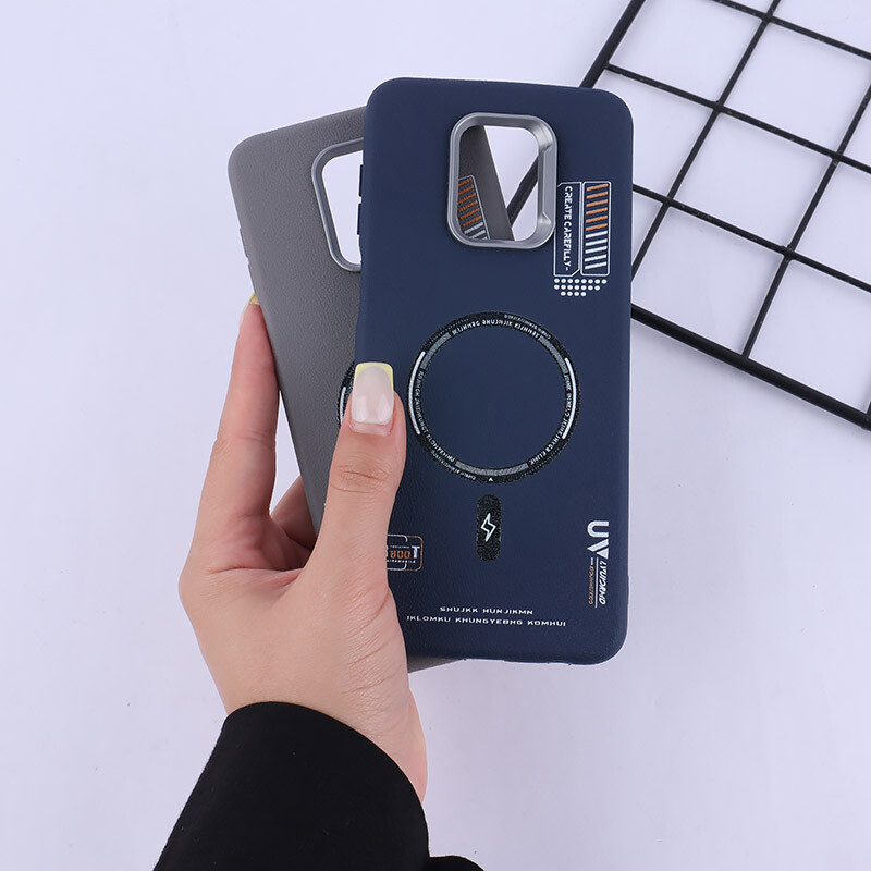 قاب چرمی ژله ای Leather شیائومی Redmi Note 9s / Note 9 Pro / Note 10 Lite طرح مگ سیف