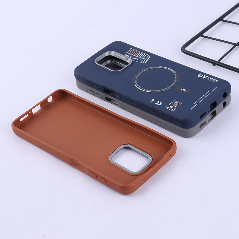 قاب چرمی ژله ای Leather شیائومی Redmi Note 9s / Note 9 Pro / Note 10 Lite طرح مگ سیف