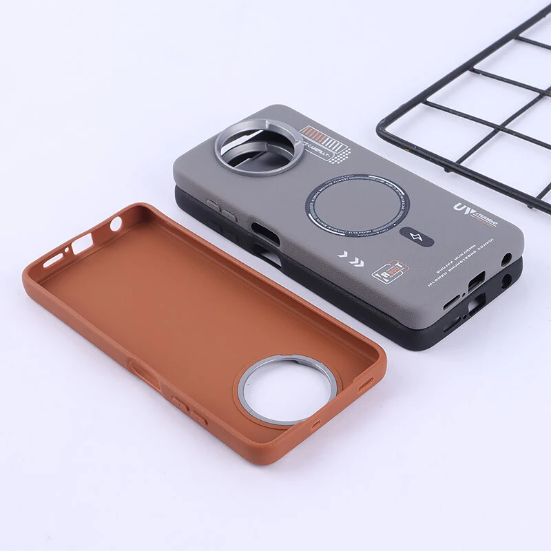 قاب چرمی ژله ای Leather شیائومی Poco X3 / X3 NFC / X3 Pro طرح مگ سیف
