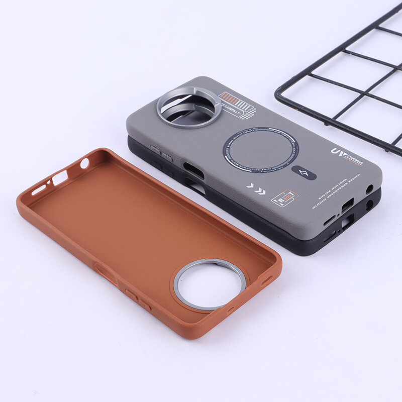 قاب چرمی ژله ای Leather شیائومی Poco X3 / X3 NFC / X3 Pro طرح مگ سیف