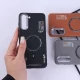 قاب چرمی ژله ای Leather سامسونگ Galaxy S21 FE 5G طرح مگ سیف