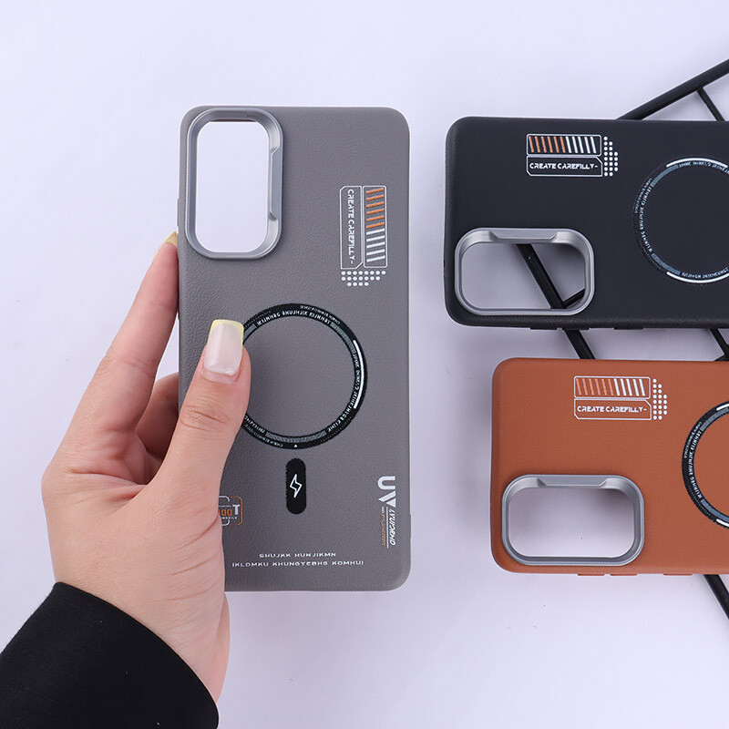 قاب چرمی ژله ای Leather سامسونگ Galaxy S20 FE طرح مگ سیف