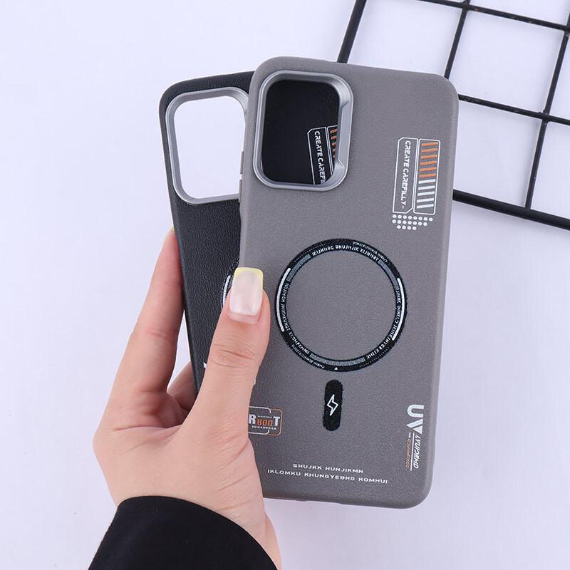 قاب چرمی ژله ای Leather شیائومی Poco M3 طرح مگ سیف