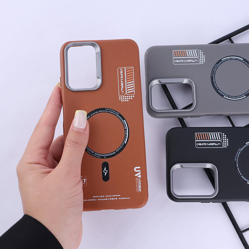 قاب چرمی ژله ای Leather شیائومی Redmi Note 10 4G / 10s طرح مگ سیف