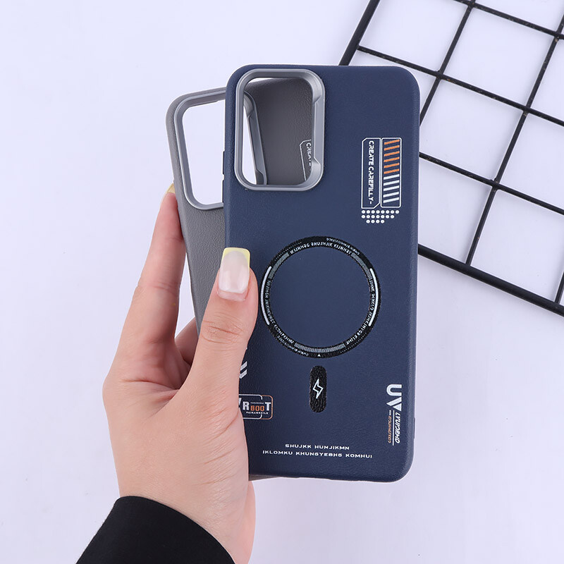 قاب چرمی ژله ای Leather شیائومی Redmi Note 10 4G / 10s طرح مگ سیف