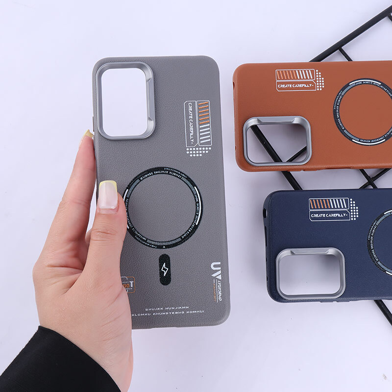 قاب چرمی ژله ای Leather شیائومی Redmi Note 12 Pro 4G طرح مگ سیف