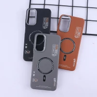 قاب چرمی ژله ای Leather سامسونگ Galaxy A05s طرح مگ سیف
