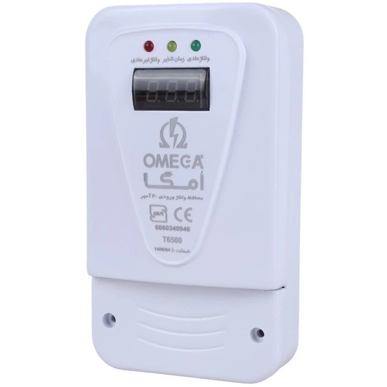 محافظ ولتاژ ورودی دیجیتال 30 آمپر امگا T6500
