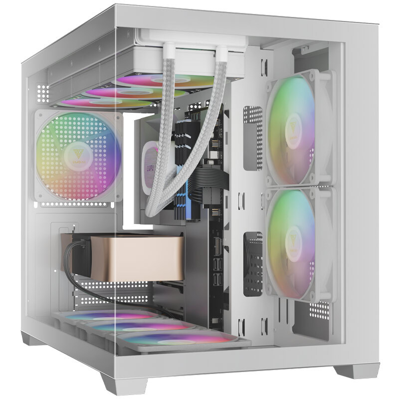کیس کامپیوتر گیم دیاس Gamdias AURA GC10M WH ARGB