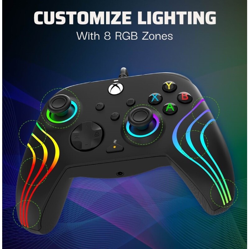 دسته بازی PDP Afterglow Wave Black XBOX Series X/S / PC