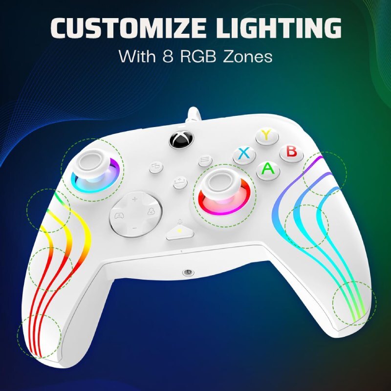 دسته بازی PDP Afterglow Wave White XBOX Series X/S / PC