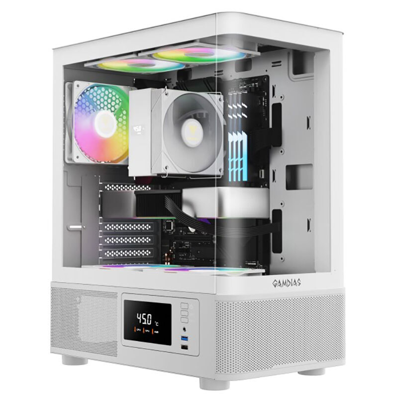 کیس کامپیوتر گیم دیاس Gamdias ATLAS E2 CG WH