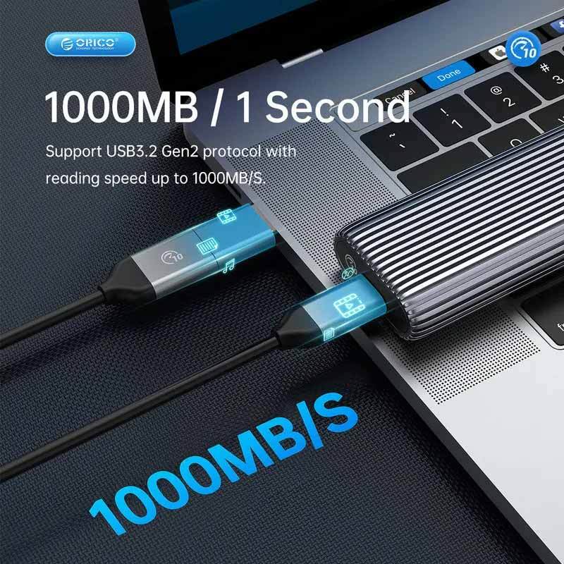 باکس هارد M.2 NVMe SSD اوریکو AM2C3-G2