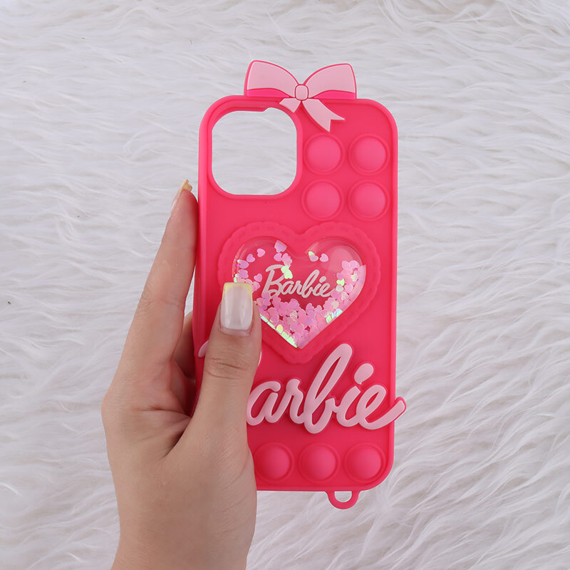 قاب آکواریومی پاپیتی آیفون iPhone 13 / 14 طرح Barbie