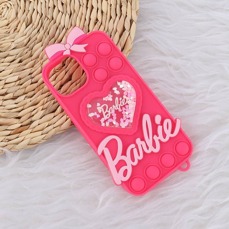 قاب آکواریومی پاپیتی آیفون iPhone 13 / 14 طرح Barbie