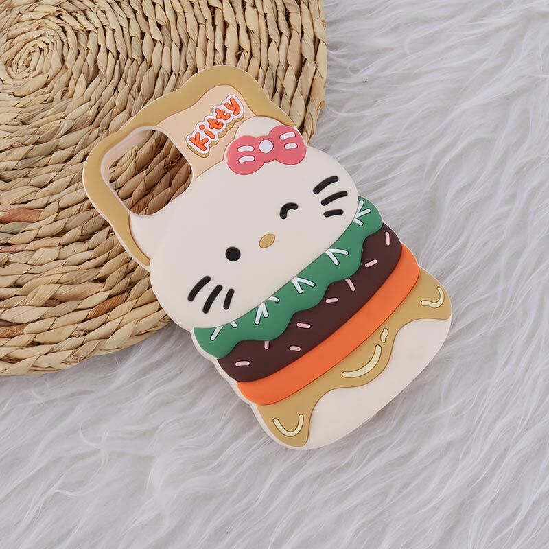 قاب عروسکی آیفون iPhone 13 / 14 طرح Kitty