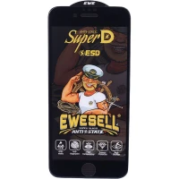 گلس Super D آنتی استاتیک Ewesell آیفون iPhone 6 / 6s مشکی
