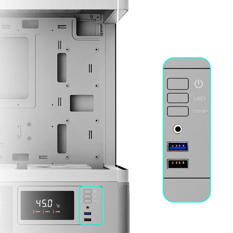 کیس کامپیوتر گیم دیاس Gamdias ATLAS E2 CG WH
