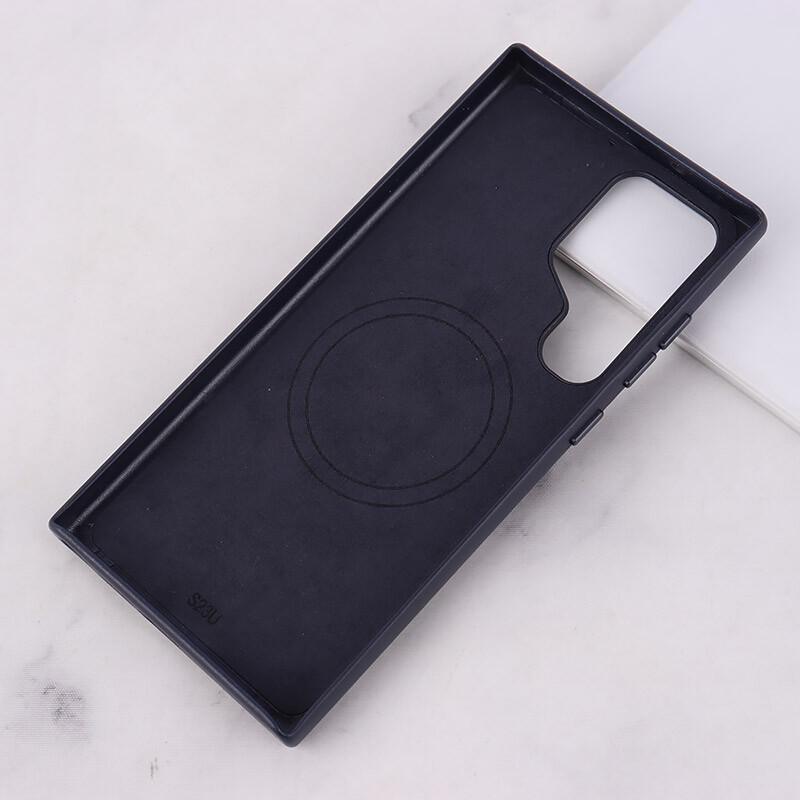 قاب چرمی مگ سیف Leather سامسونگ Galaxy S23 Ultra