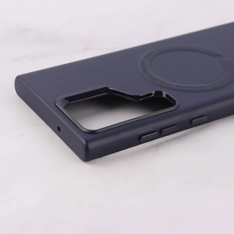 قاب چرمی مگ سیف Leather سامسونگ Galaxy S23 Ultra