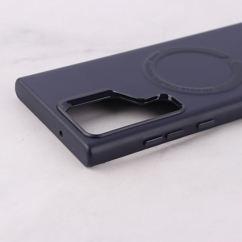 قاب چرمی مگ سیف Leather سامسونگ Galaxy S23 Ultra