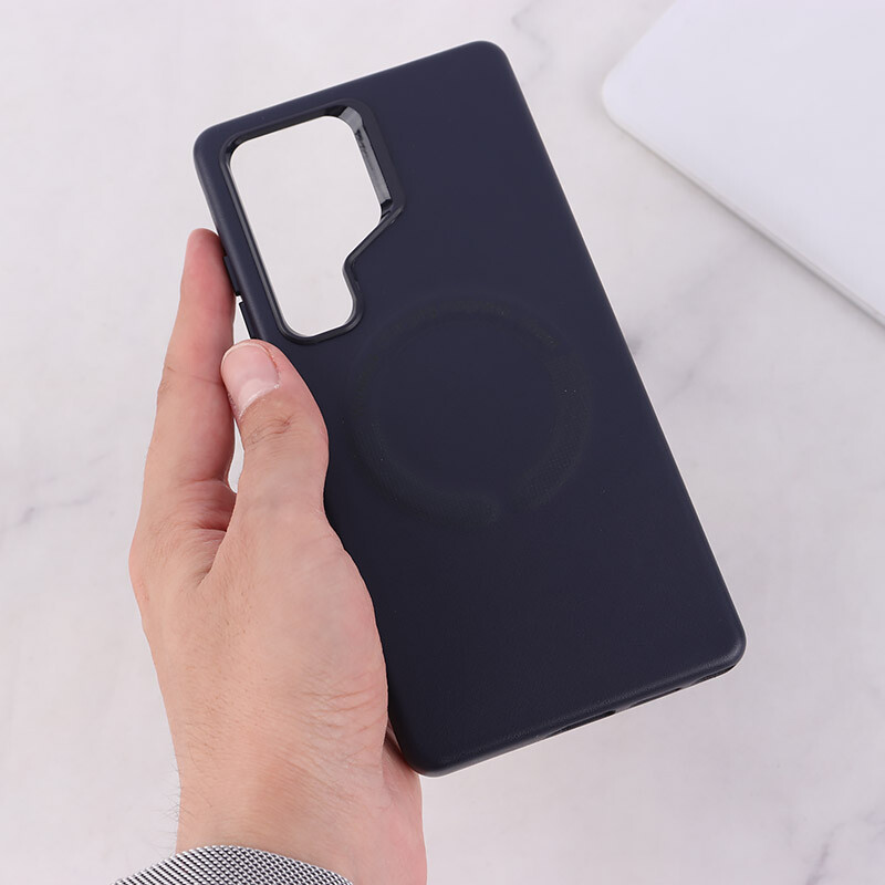 قاب چرمی مگ سیف Leather سامسونگ Galaxy S25 Ultra
