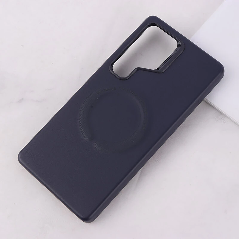قاب چرمی مگ سیف Leather سامسونگ Galaxy S25 Ultra