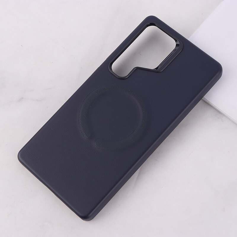 قاب چرمی مگ سیف Leather سامسونگ Galaxy S25 Ultra