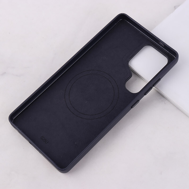قاب چرمی مگ سیف Leather سامسونگ Galaxy S25 Ultra