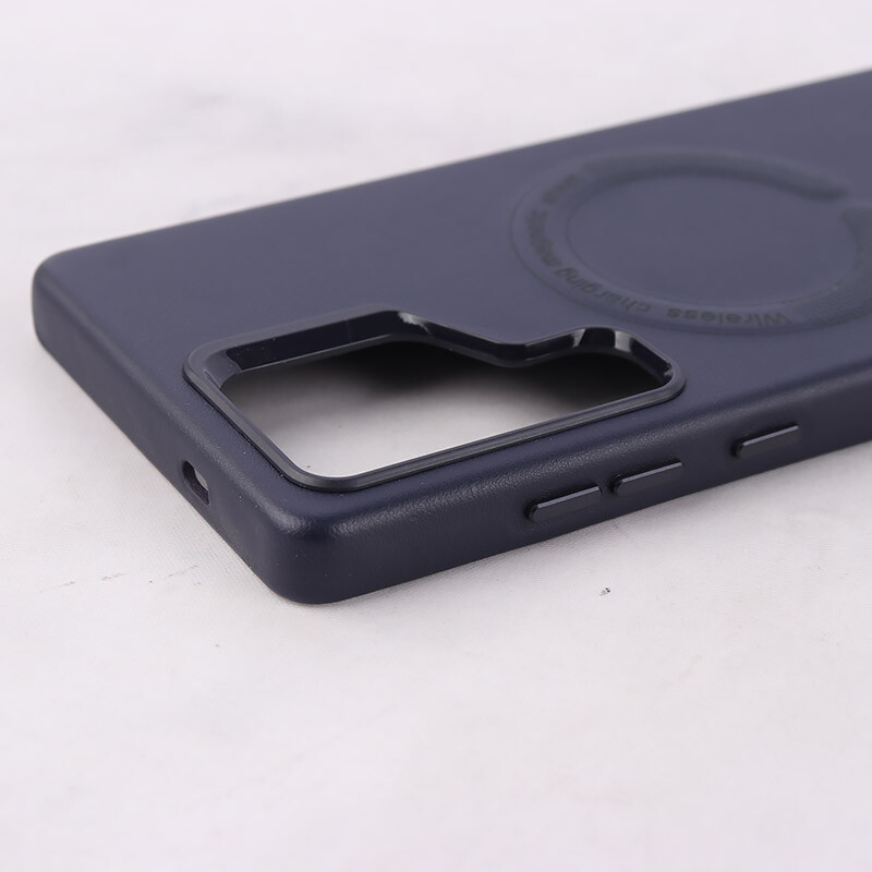قاب چرمی مگ سیف Leather سامسونگ Galaxy S25 Ultra