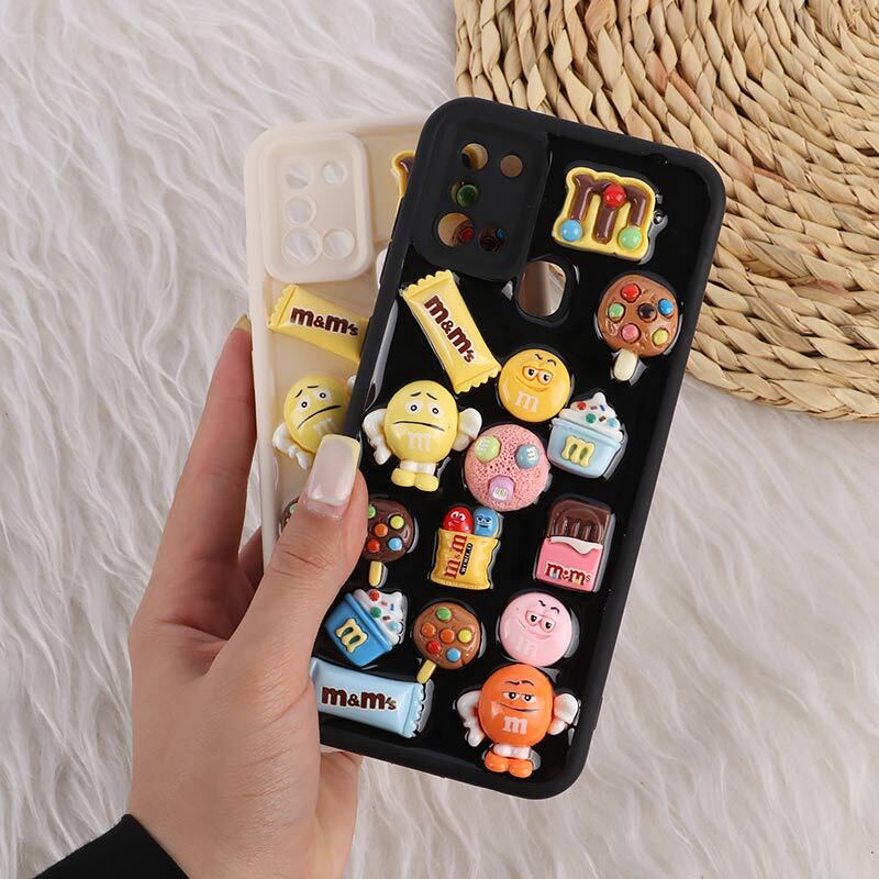 قاب سولید سامسونگ Galaxy A21s عروسکی براق محافظ لنزدار