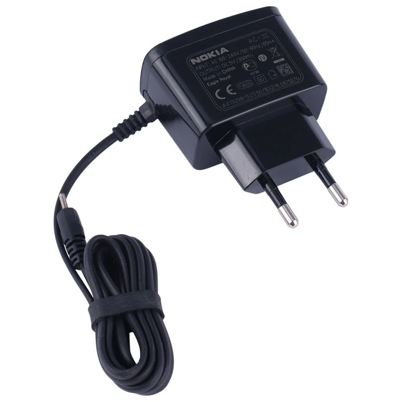 شارژر دیواری سیم وصل اورجینال 1.75 وات نوکیا 0.35A 6101 شرینک
