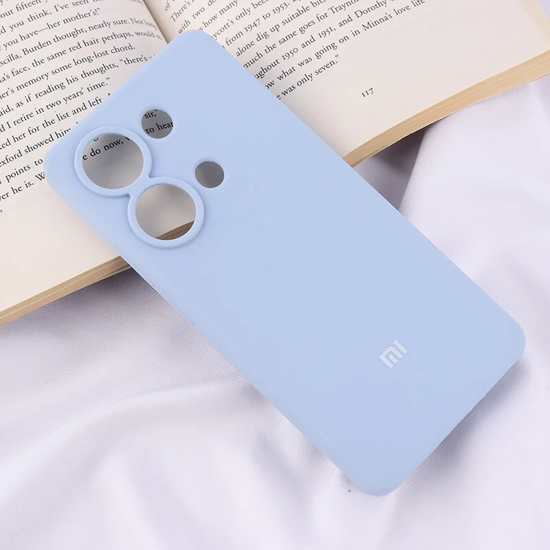قاب سیلیکونی اصلی زیربسته شیائومی Redmi Note 13 Pro 4G محافظ لنزدار