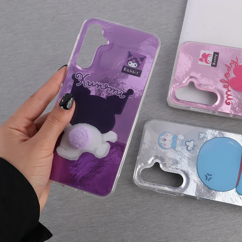 قاب هولوگرامی براش سامسونگ Galaxy A16 4G / A16 5G عروسکی دم پشمالو