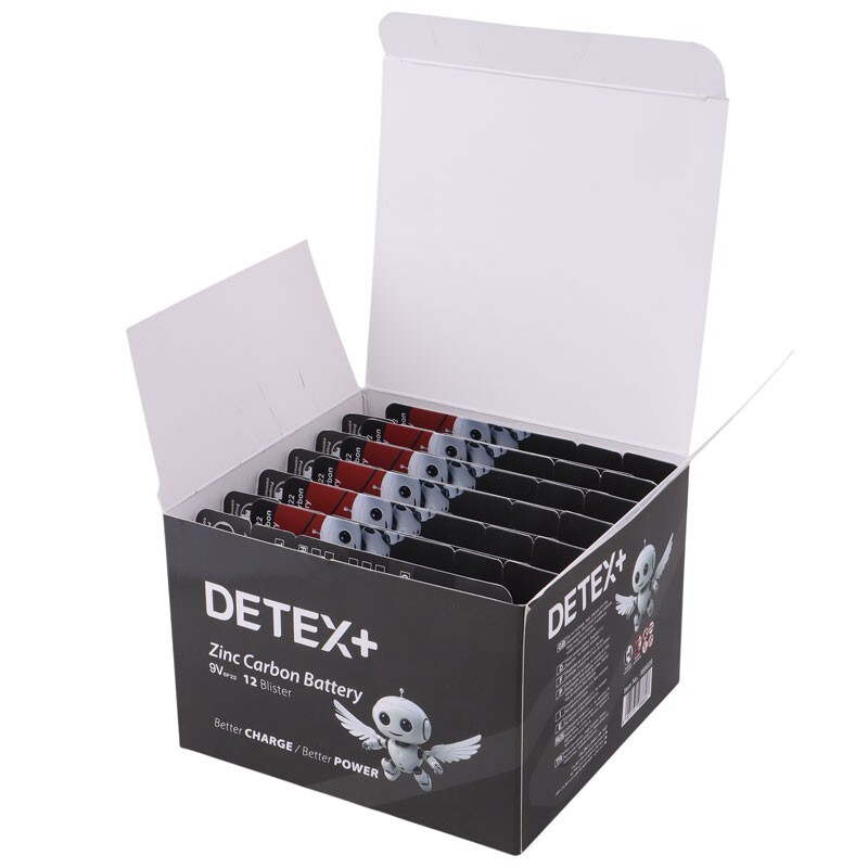باتری کتابی Detex+ 6F22 9V