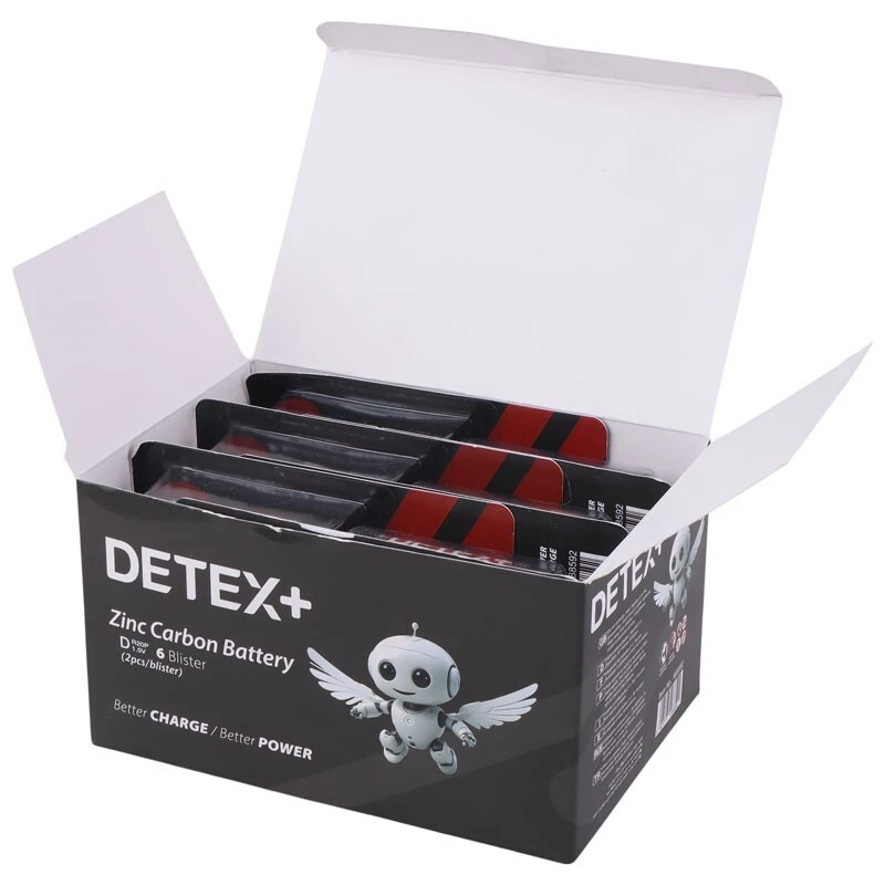 باتری دوتایی بزرگ Detex+ R20P 1.5V D