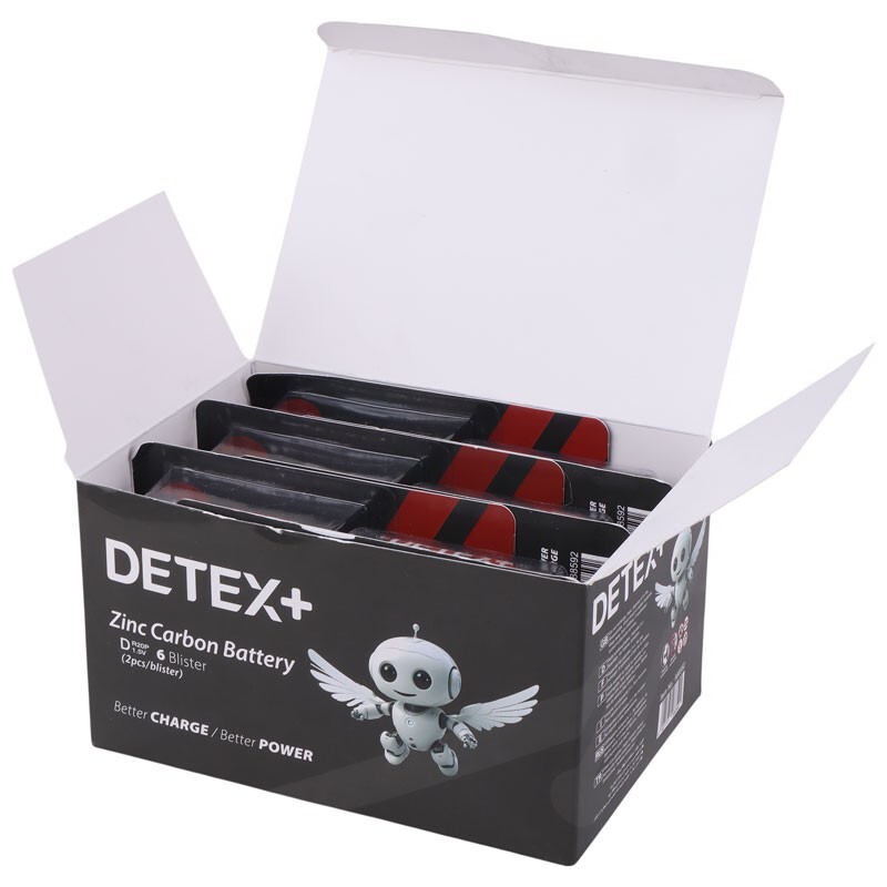 باتری دوتایی بزرگ Detex+ R20P 1.5V D