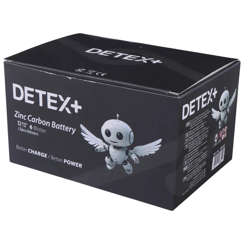 باتری دوتایی بزرگ Detex+ R20P 1.5V D