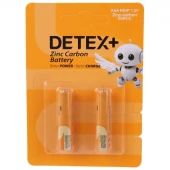 باتری دوتایی نیم قلمی Detex+ Zinc Carbon R03P 1.5V AAA